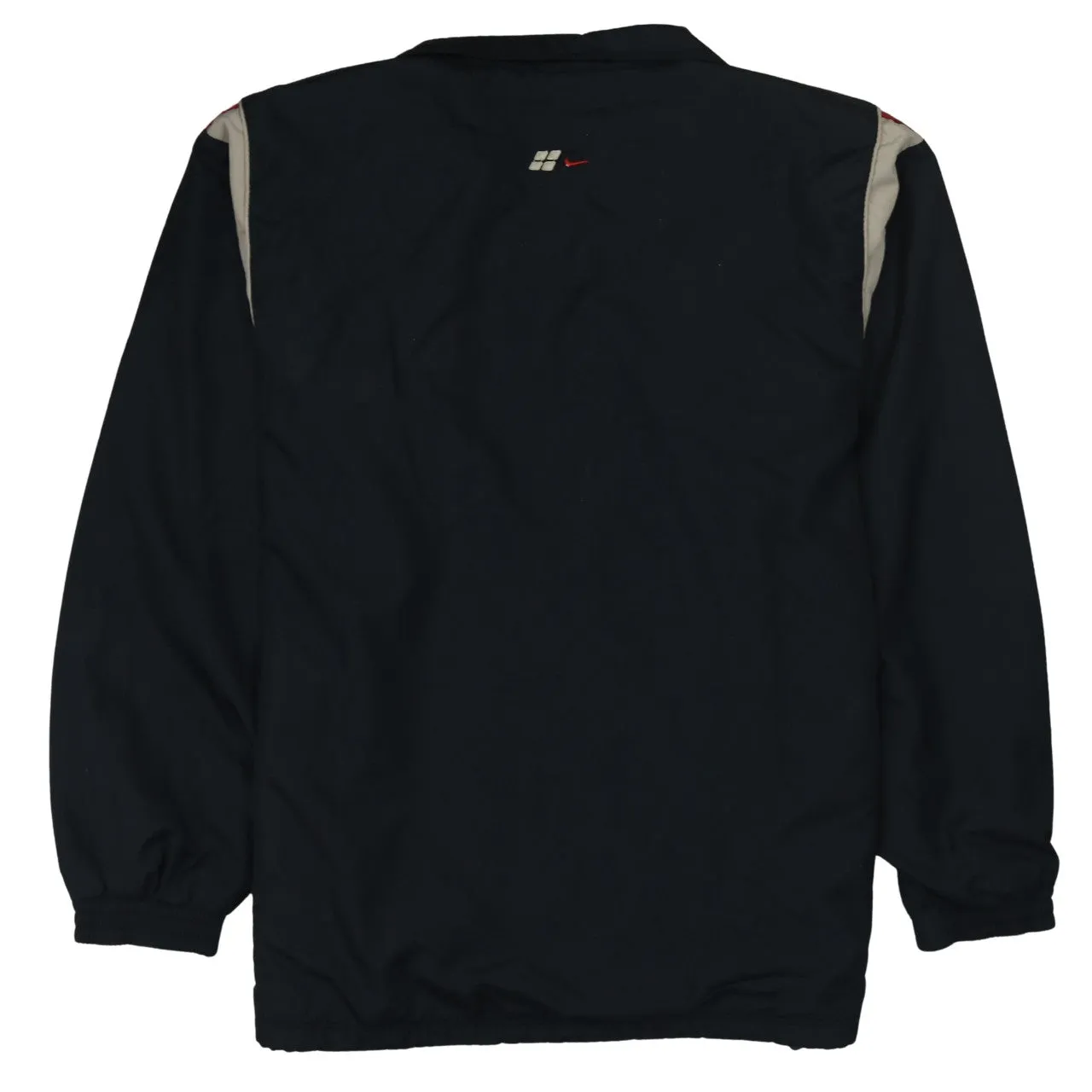 Nike Black Windbreaker Jacket Women’s 3XL Full Zip Swoosh Logo Contrast Panels Track Top sold by Vintage Club product image thumbnail 2