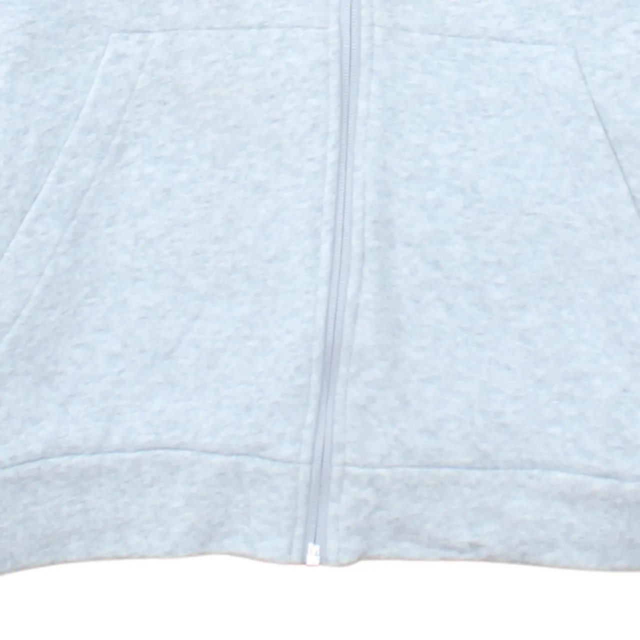 Adidas Light Grey Hoodie Women’s Large Full Zip Three Stripe Sleeves Embroidered Logo sold by Vintage Club product image thumbnail 4