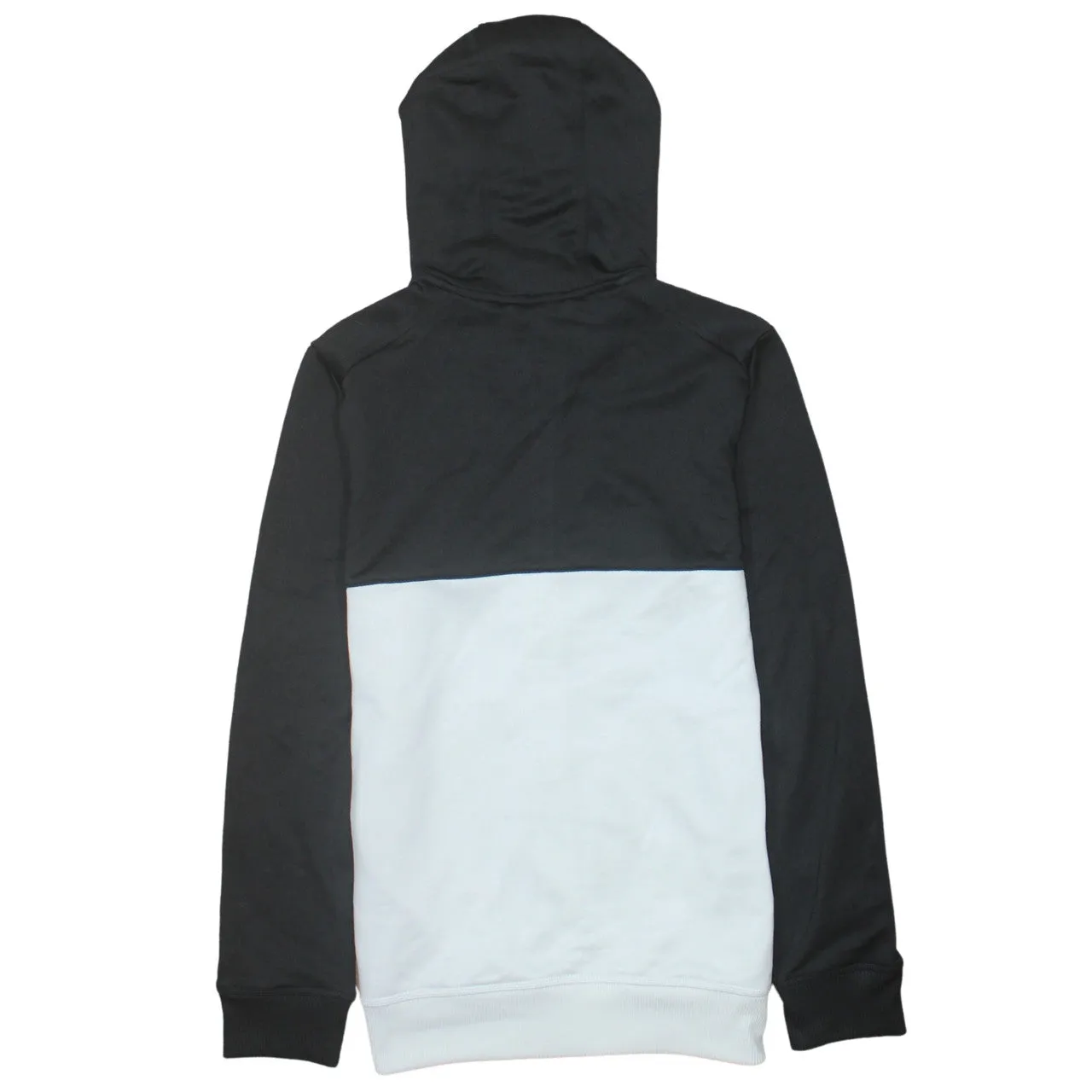 Adidas Black White Hoodie Women’s Large Full Zip Printed Logo Split Colour Top sold by Vintage Club product image thumbnail 2