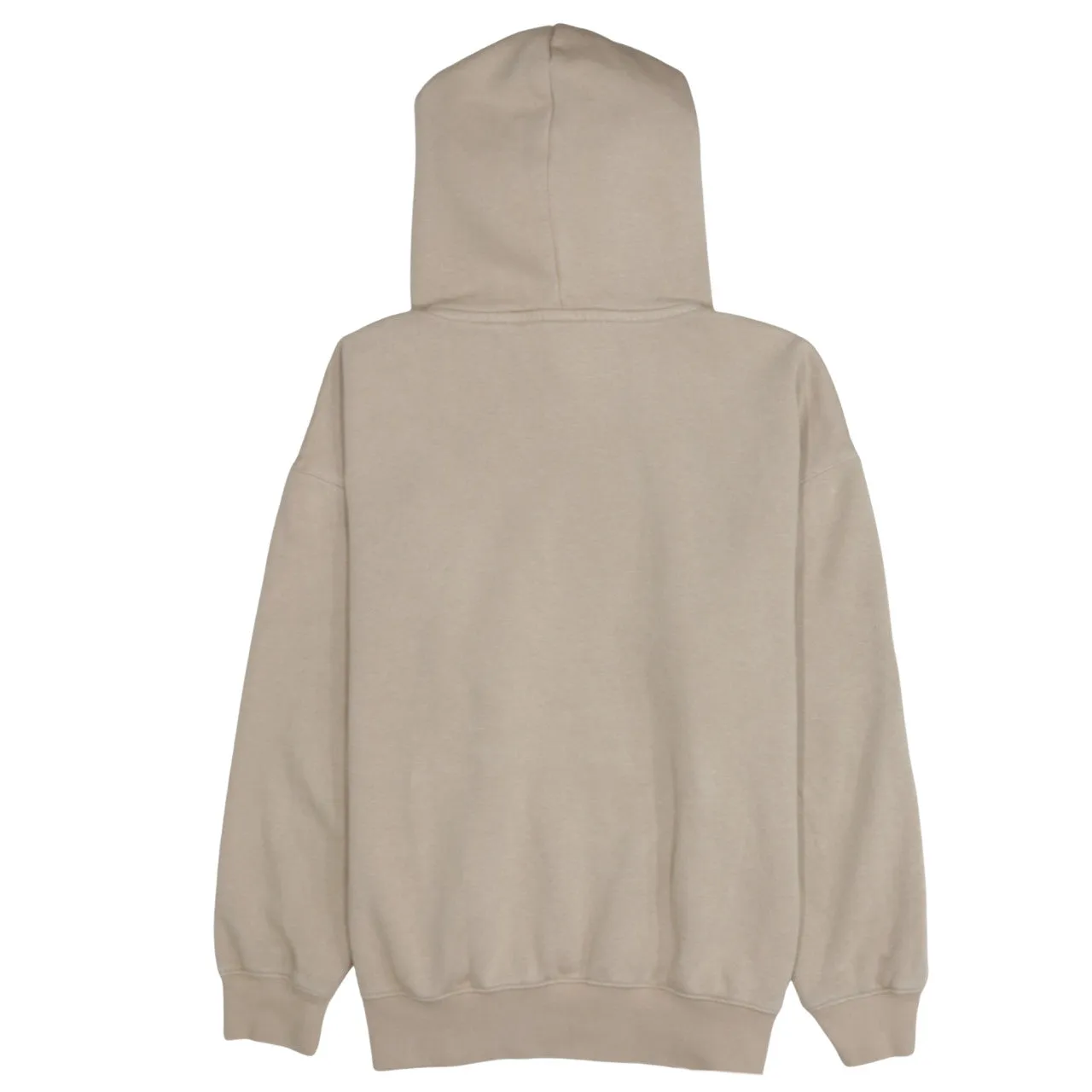 Nike Beige Cream Hoodie Men's Medium Embroidered Swoosh Drawstring Hood Fleece Sweatshirt sold by Vintage Club product image thumbnail 2