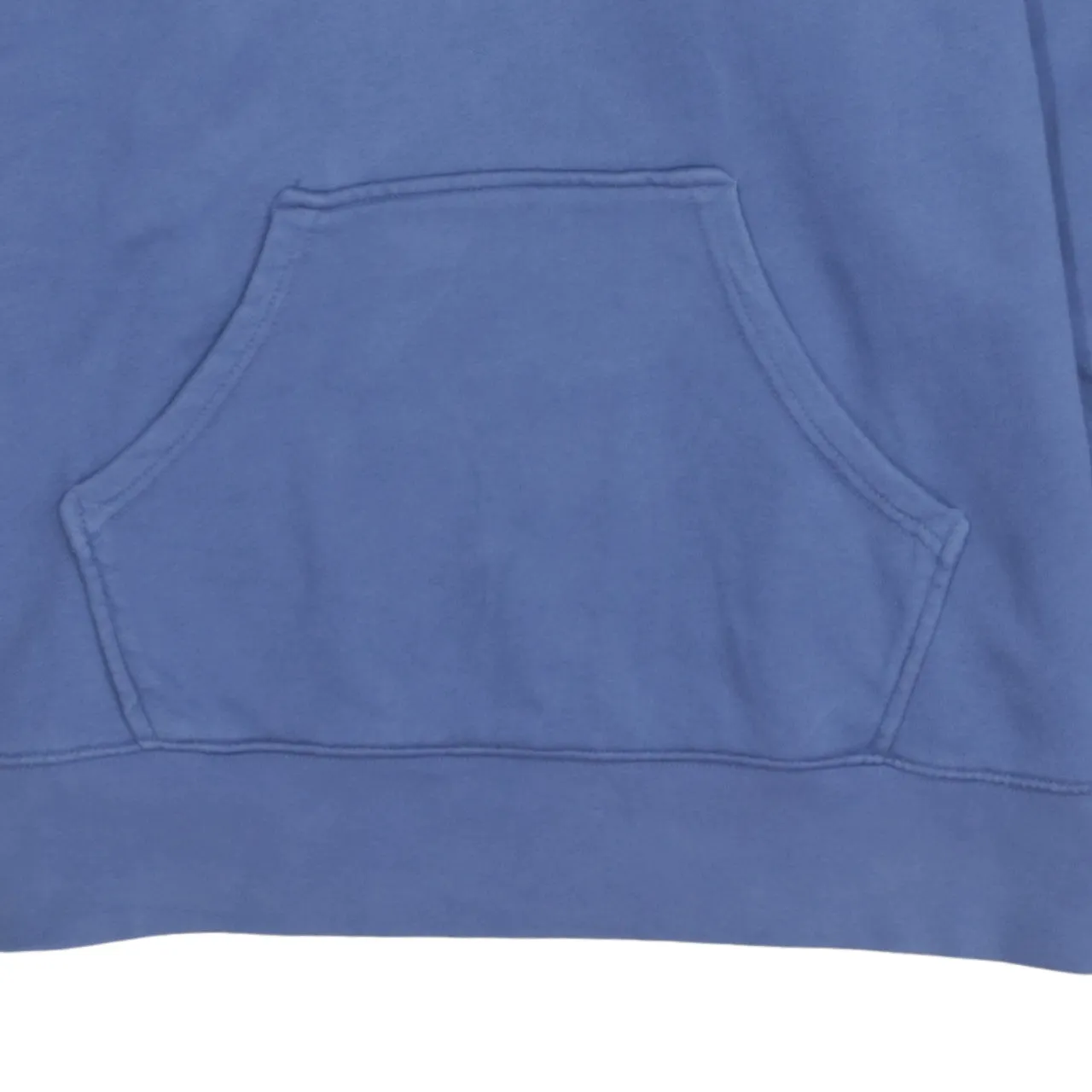 Adidas Blue Hoodie Women’s XLarge Three Stripe Sleeves Printed Trefoil Logo Pullover Sweatshirt sold by Vintage Club product image thumbnail 4