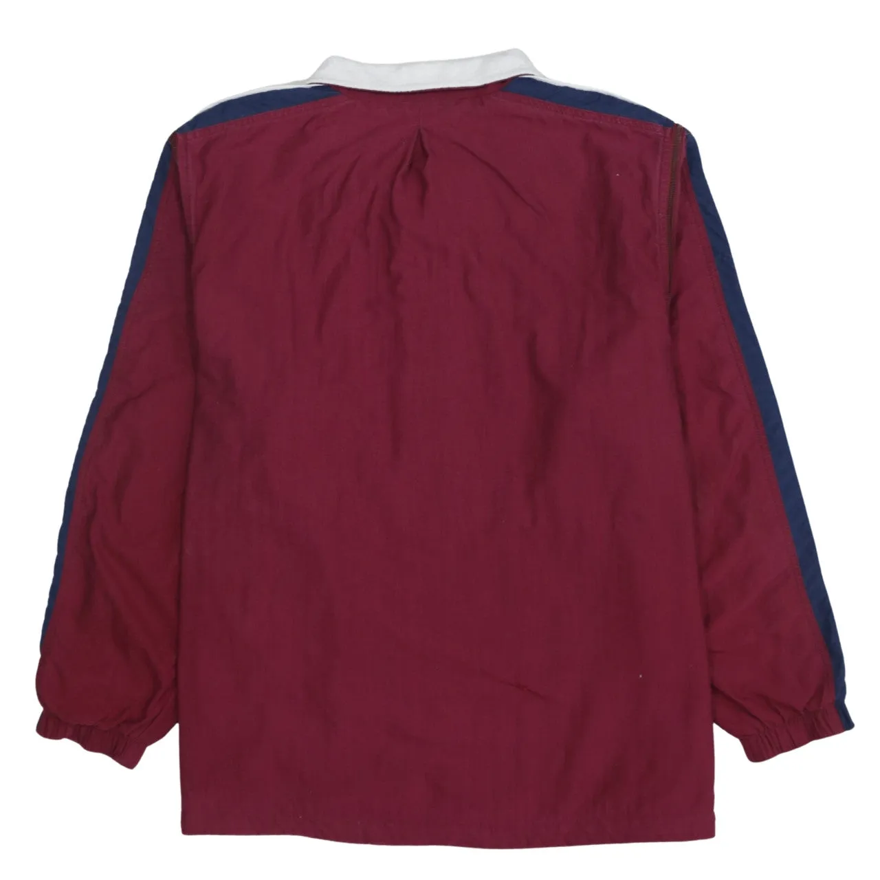 Nike Burgundy Red Windbreaker Jacket Women’s XLarge Zip Pockets Stripe Sleeves Embroidered Logo Outerwear sold by Vintage Club product image thumbnail 2