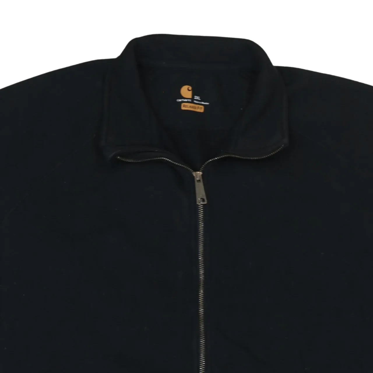 Carhartt Black Full Zip Sweatshirt Men's XXLarge Stand Collar Fleece Lined Casual Jacket sold by Vintage Club product image thumbnail 3