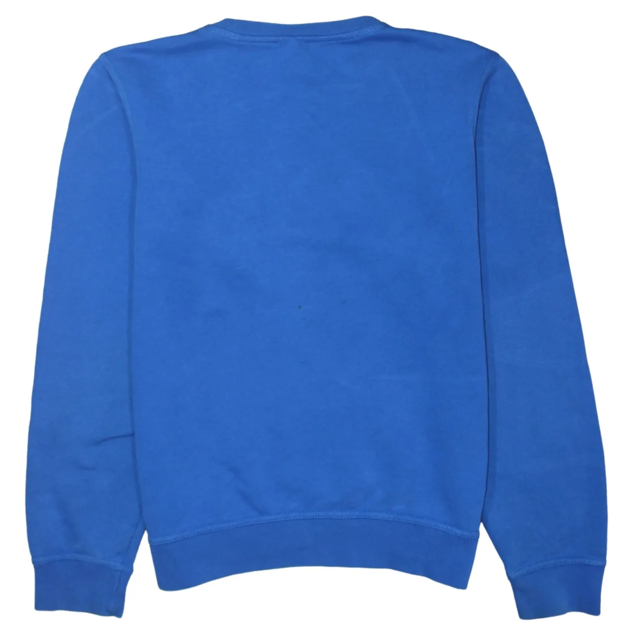 Nike Blue Sweatshirt Men's Small Printed Swoosh Logo Crewneck Fleece Pullover Top sold by Vintage Club product image thumbnail 2