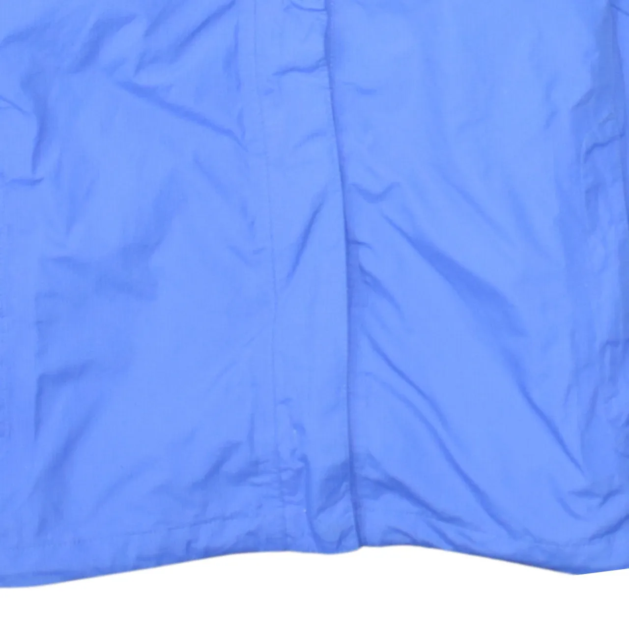 The North Face Light Blue Windbreaker Jacket Women’s Large Hooded Embroidered Logo Zip Pockets Outerwear sold by Vintage Club product image thumbnail 4