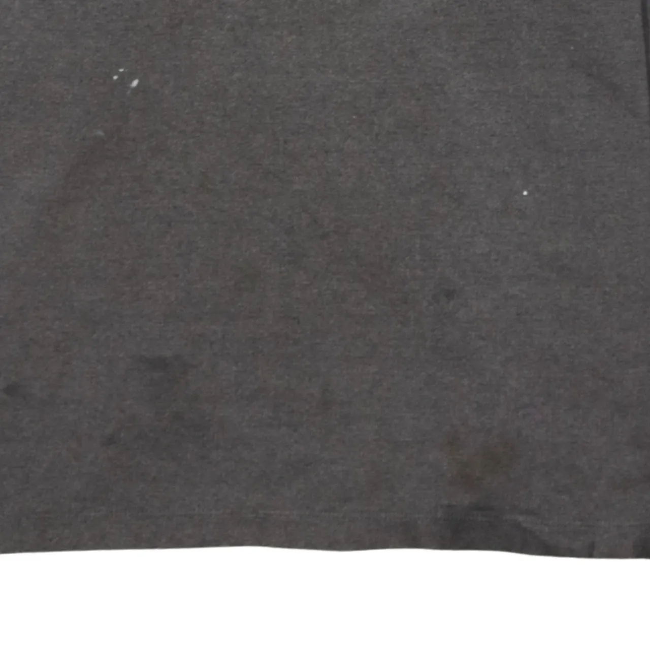 Nike Dark Grey Hoodie Men’s Small Drawstring Neck Minimal Logo Pullover Sweatshirt sold by Vintage Club product image thumbnail 4