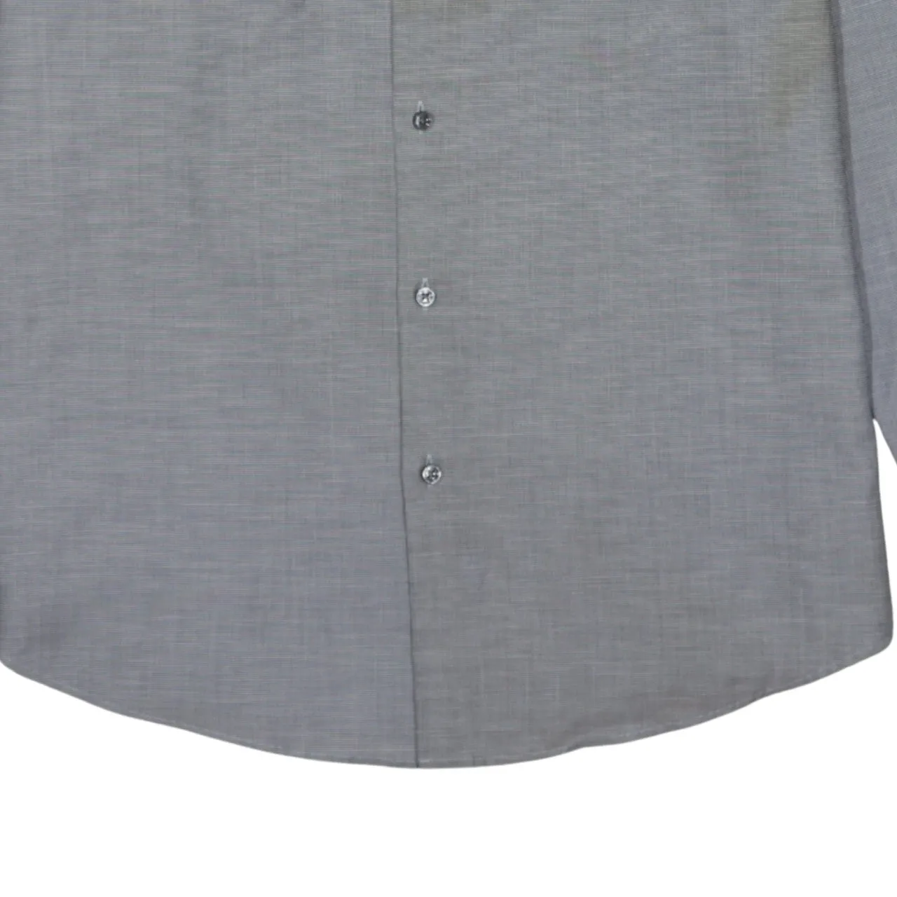 HUGO BOSS Grey Long Sleeve Shirt Men's Large Subtle Micro Check Button Up Smart Casual sold by Vintage Club product image thumbnail 4