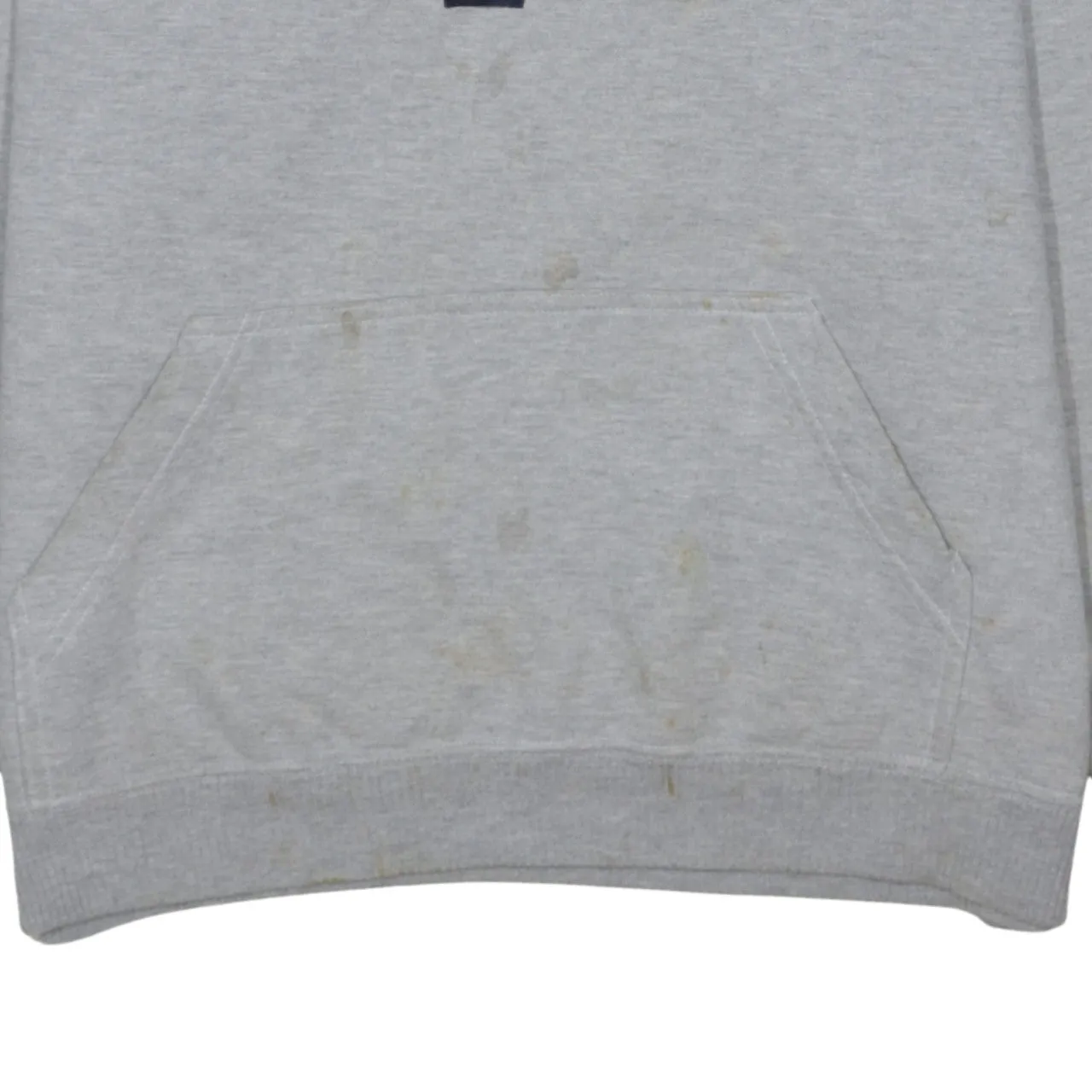 Tommy Hilfiger Grey Hoodie Men's Medium Embroidered Script Logo Front Pocket Pullover Sweatshirt sold by Vintage Club product image thumbnail 4