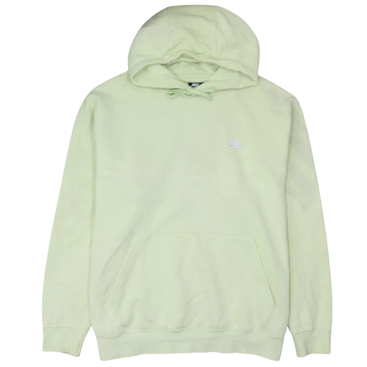 Nike Pale Green Hoodie Men's XXLarge Embroidered Swoosh Front Pocket Pullover Sweatshirt sold by Vintage Club