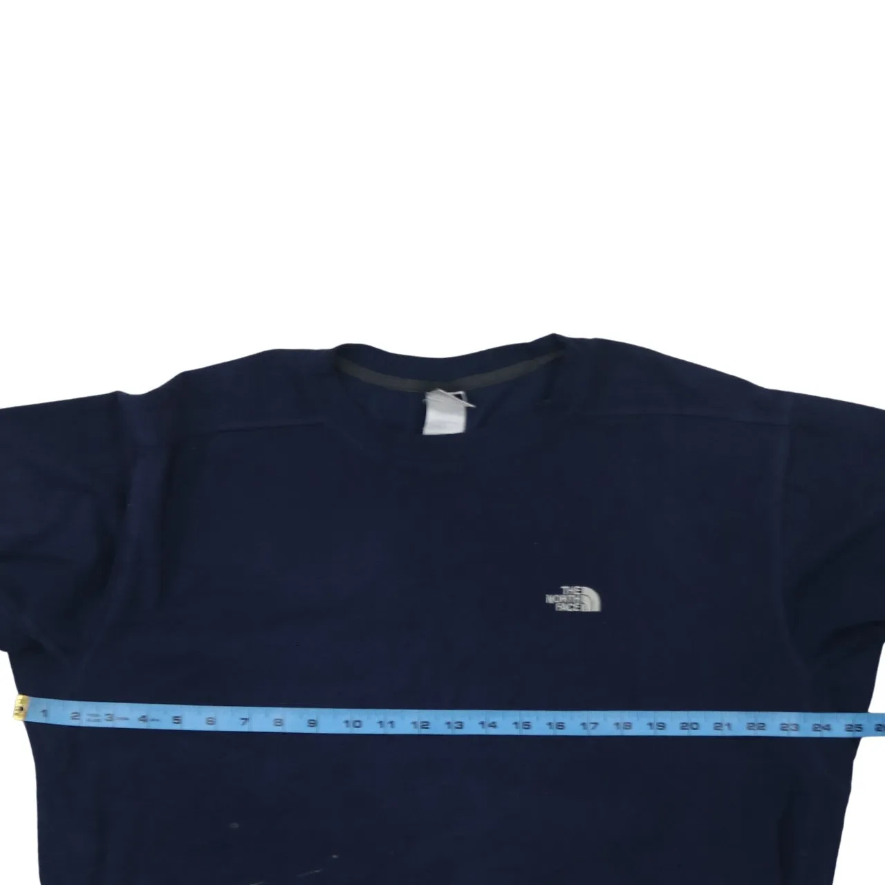 The North Face Navy Blue Fleece Jumper Men’s XLarge Embroidered Logo Zip Sleeve Sweatshirt Top sold by Vintage Club product image thumbnail 5