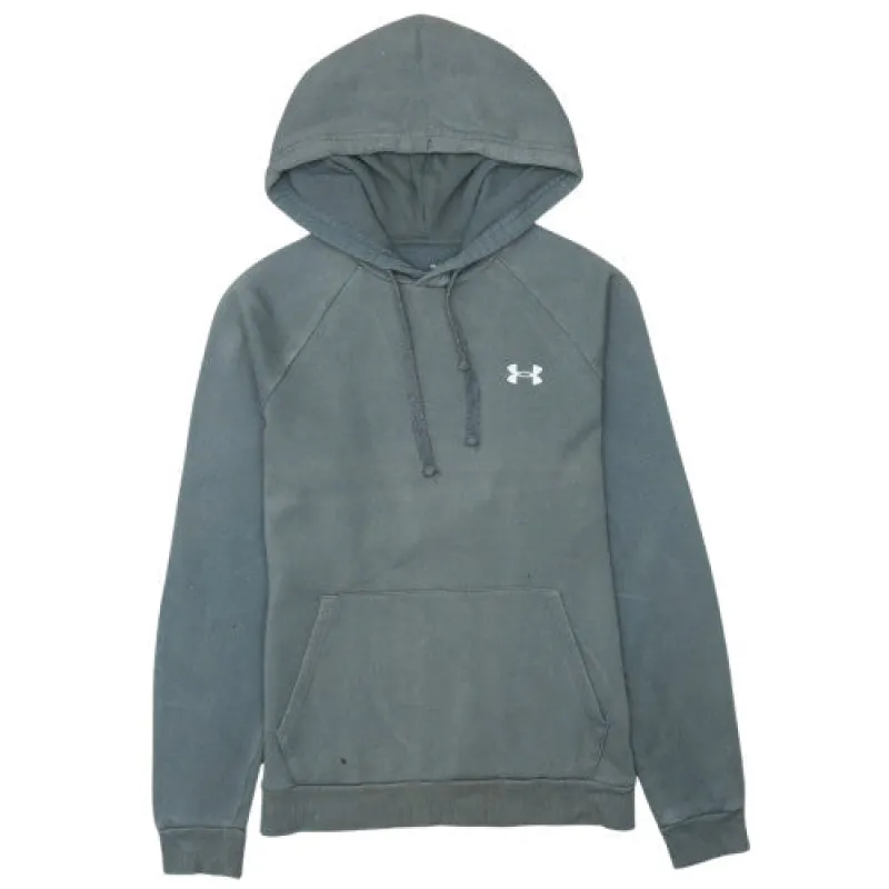 Under Armour Faded Grey Hoodie Men's Small Printed Logo Front Pocket Pullover Sweatshirt sold by Vintage Club