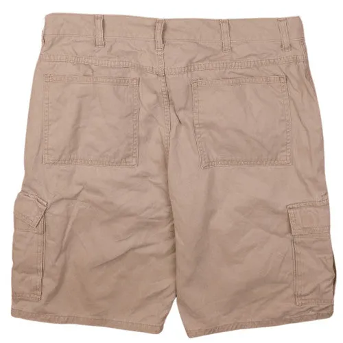 Wrangler Tan Brown Cargo Shorts Men's 34 Multi Pocket Cotton Utility Chino sold by Vintage Club product image thumbnail 2