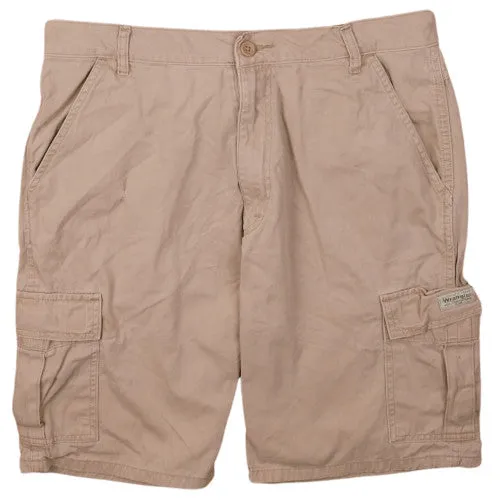 Wrangler Tan Brown Cargo Shorts Men's 34 Multi Pocket Cotton Utility Chino sold by Vintage Club