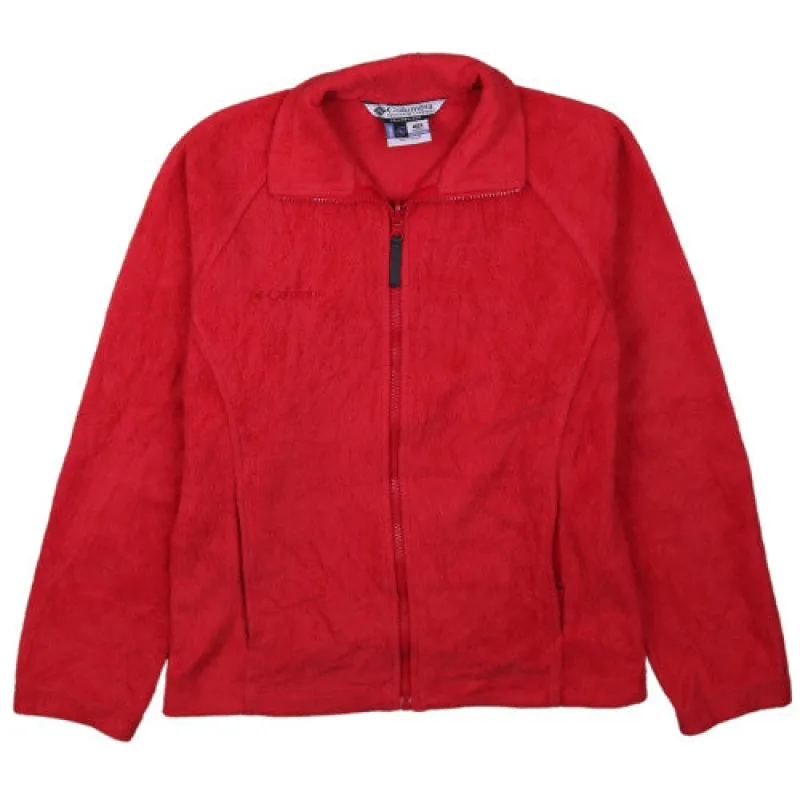 Columbia 90s Women's Red Fleece Jacket XSmall Full Zip Outdoor sold by Vintage Club