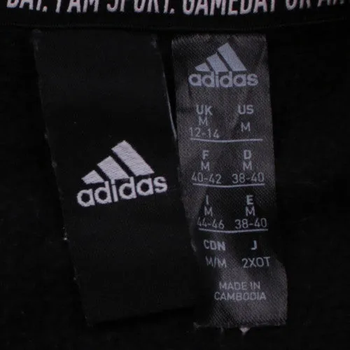 Adidas Hoodie 90's Spellout Pullover Women’s Medium Black Vintage sold by Vintage Club product image thumbnail 4