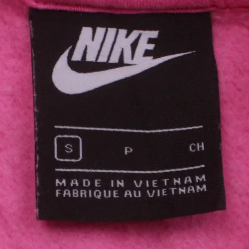 Nike Pink Sweatshirt Men's Small Printed Swoosh Logo Crewneck Pullover Fleece Top sold by Vintage Club product image thumbnail 4