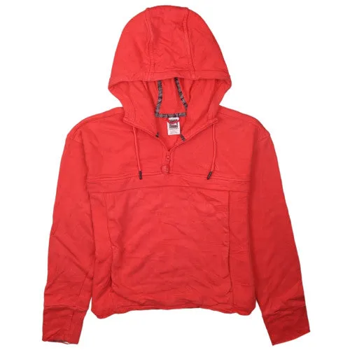The North Face Women's Vintage Red Fleece Large 90s Quarter Zip Hoodie sold by Vintage Club