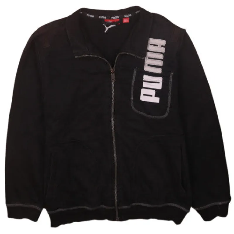 Puma Women's Black 90s Full Zip Jacket Sweatshirt L Vintage Style sold by Vintage Club