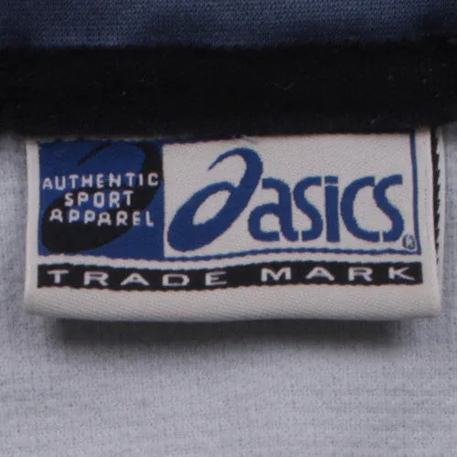 Asics Light Blue Full Zip Jacket Men's Small Contrast Collar Zip Pockets Outerwear sold by Vintage Club product image thumbnail 4