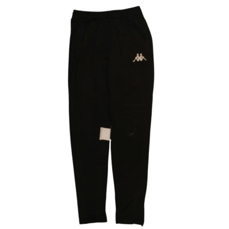 Kappa 90s Vintage Track Pants Small Black Embroidered Logo Elastic Waist sold by Vintage Club