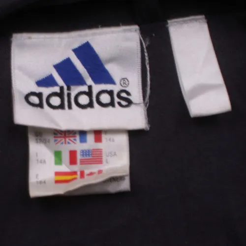 Adidas Women's 90's Black Large Hooded Half Zip Windbreaker Jacket sold by Vintage Club product image thumbnail 4