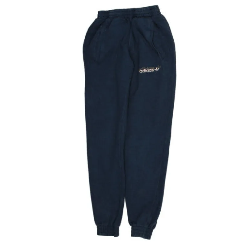 Adidas Navy Blue Joggers Men’s XSmall Embroidered Trefoil Logos Elastic Waist Cuffed Sweatpants made by Adidas