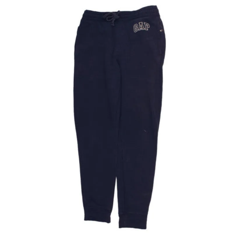 Gap Men's Navy Blue 90's Sweatpants Joggers Small Cuffed Logo Loungewear sold by Vintage Club