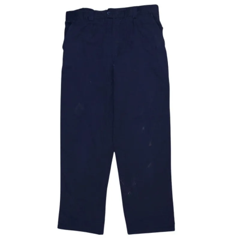 Dickies Navy Blue Work Trousers Men's 36R Straight Leg Belt Loops Dickies Patch Chinos sold by Vintage Club