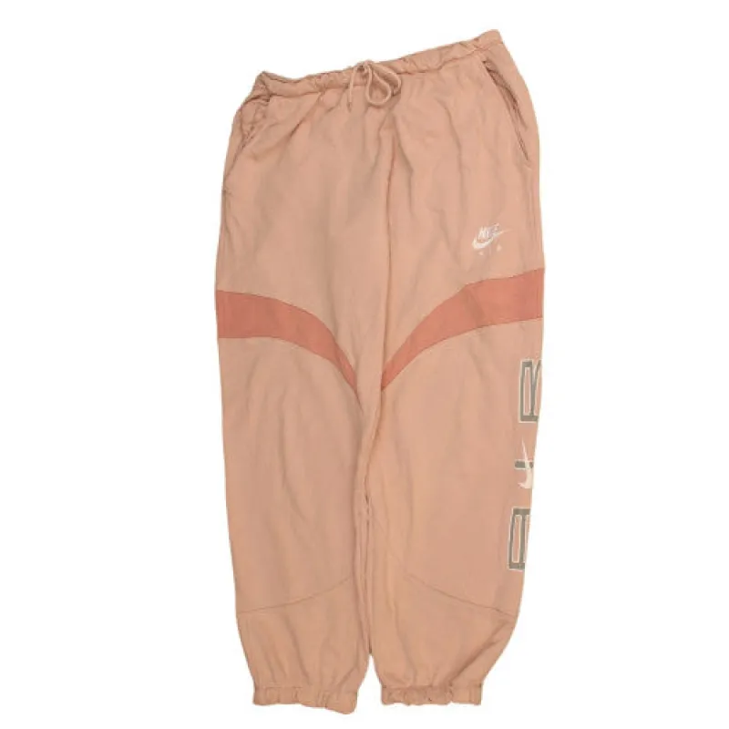 Nike Blush Pink Joggers Men’s Medium Nike Air Printed Logo Panelled Sweatpants made by Nike