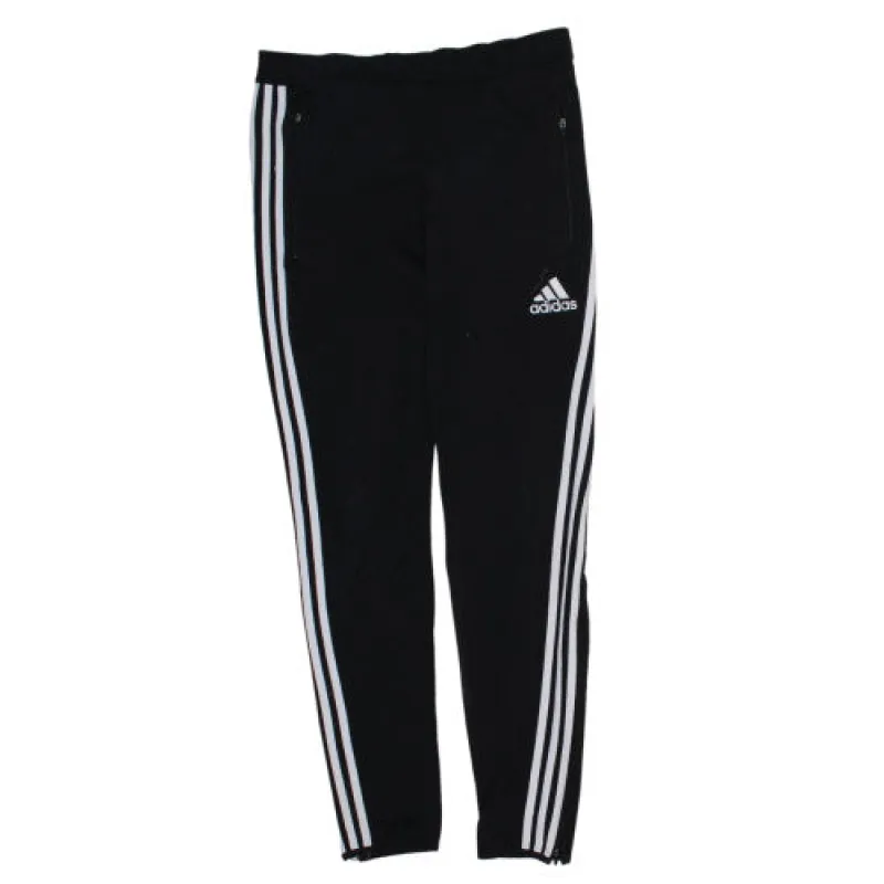 Adidas Black Training Trousers Men's Small Three Stripe Climacool Zipped Pockets Track Pants sold by Vintage Club