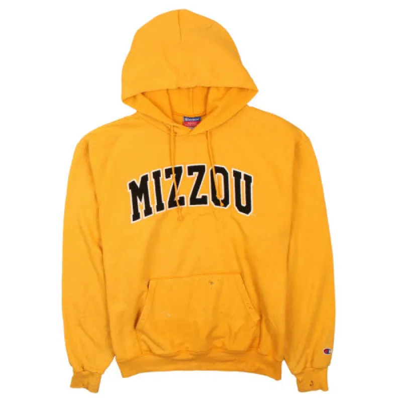 Champion 90's Mizzou Yellow Pullover Hoodie Men's Medium Vintage sold by Vintage Club