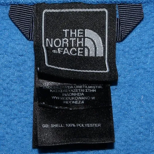 The North Face Blue Fleece Jacket Women's Medium Embroidered Chest Logo Zip Pockets Outerwear sold by Vintage Club product image thumbnail 4