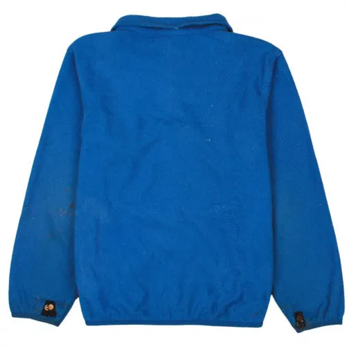 The North Face Blue Fleece Jacket Women's Medium Embroidered Chest Logo Zip Pockets Outerwear sold by Vintage Club product image thumbnail 2