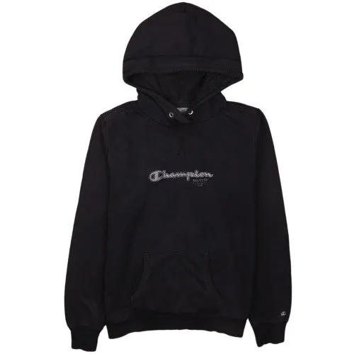 Champion 90's Black Pullover Hoodie L Embroidered Rochester Logo sold by Vintage Club