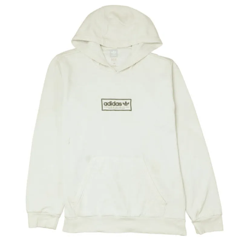 Adidas 90's Beige Cream Drawstring Pullover Hoodie Men's Small sold by Vintage Club