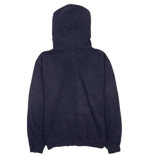 Champion 90's Navy Blue Full Zip Hoodie Large, Embroidered Logo sold by Vintage Club product image thumbnail 2