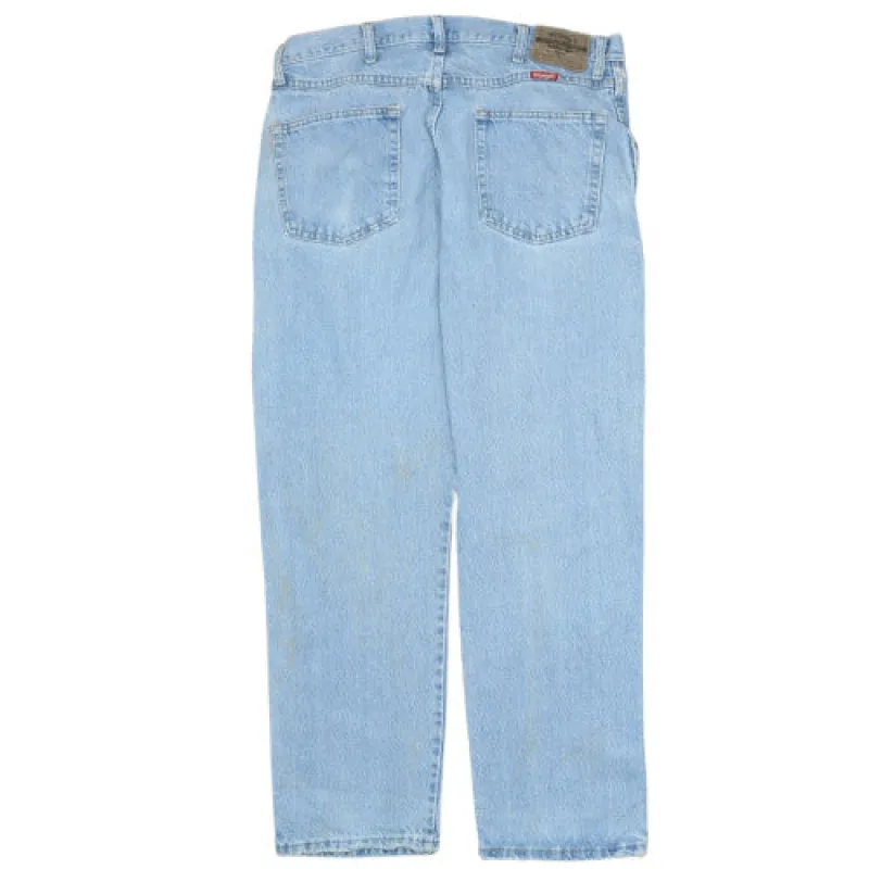 Wrangler Light Blue Jeans Men's 35x30 Regular Fit Classic Five Pocket Denim Trousers sold by Vintage Club
