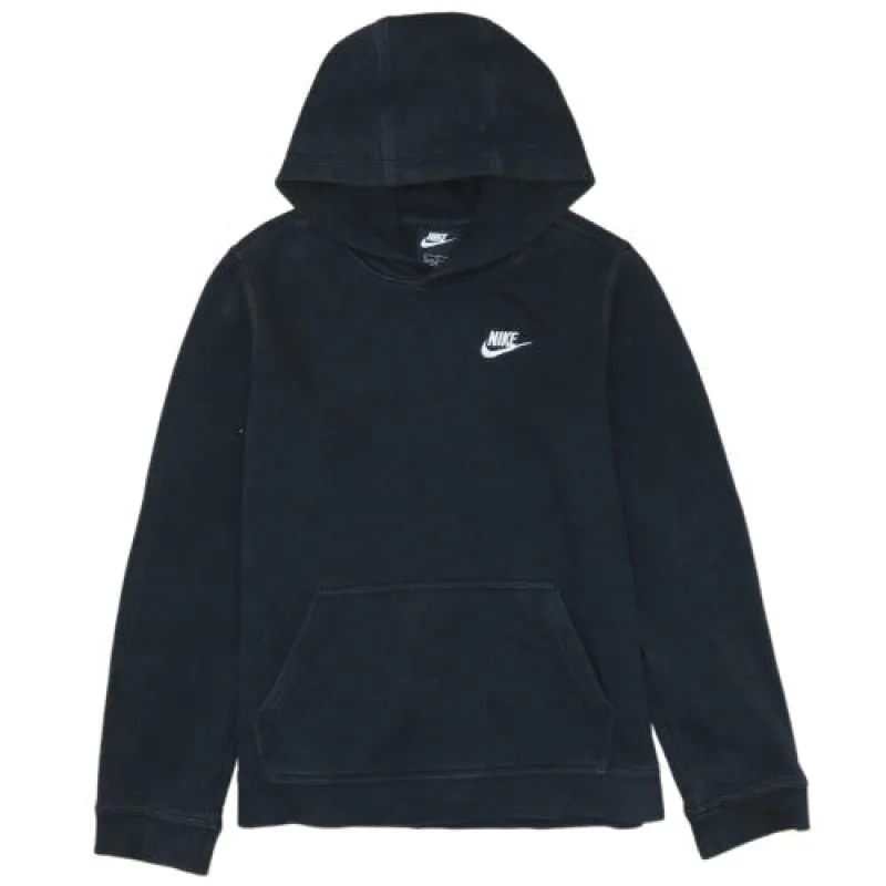 Nike Women's Black Swoosh Pullover Hoodie XL Vintage Casual Top made by Nike