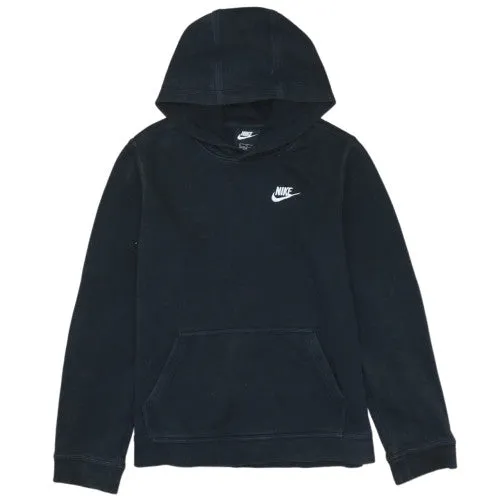 Nike Women's Black Swoosh Pullover Hoodie XL Vintage Casual Top sold by Vintage Club