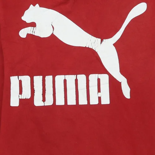 Puma 90's Burgundy Red Spellout Pullover Hoodie Men's Medium sold by Vintage Club product image thumbnail 4