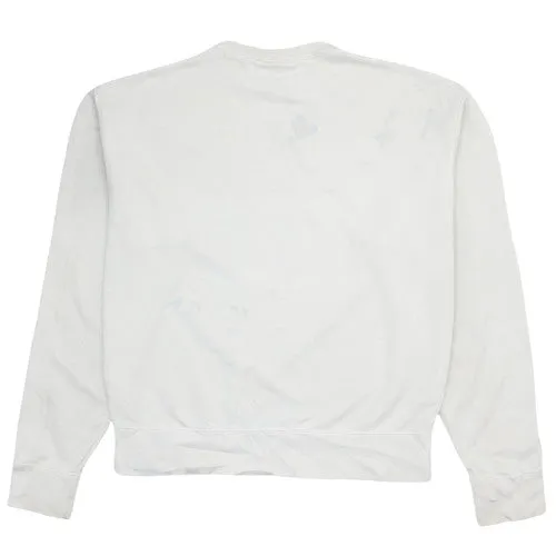 Nike Cream Sweatshirt Men's Small Embroidered Arch Logo Crewneck Pullover Fleece Top sold by Vintage Club product image thumbnail 2