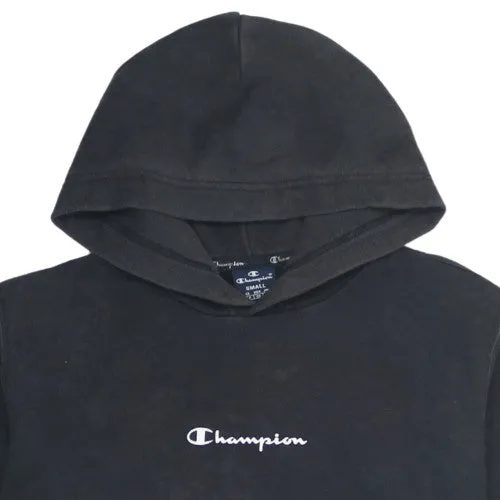 Champion Vintage Black Pullover Hoodie Small Size with Embroidered Logo sold by Vintage Club product image thumbnail 3