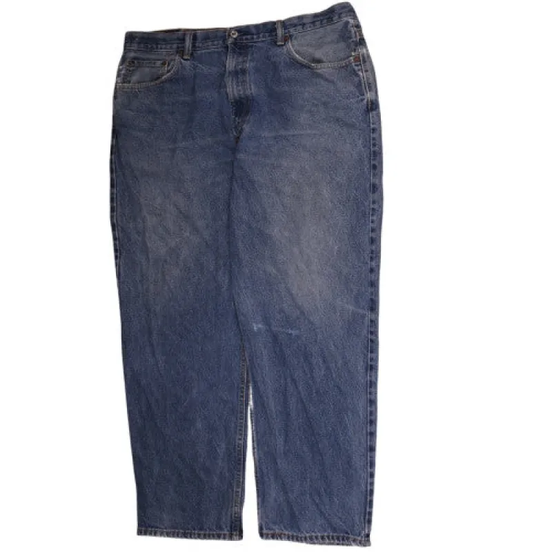 Levi's Blue Denim Jeans Men's 40 Relaxed Fit 550 Zip Fly Five Pocket Straight Leg sold by Vintage Club