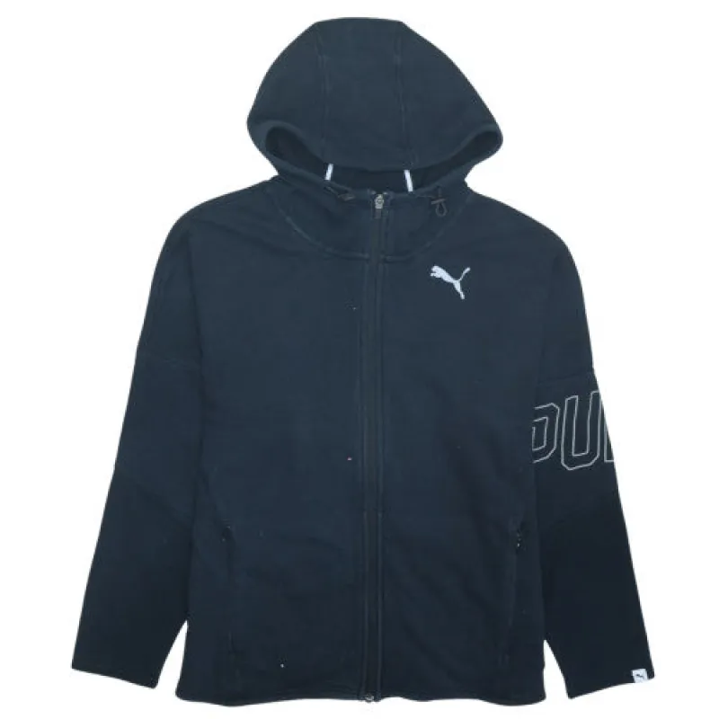 Vintage Puma 90's Black Full Zip Hoodie Medium Women's Sportswear sold by Vintage Club