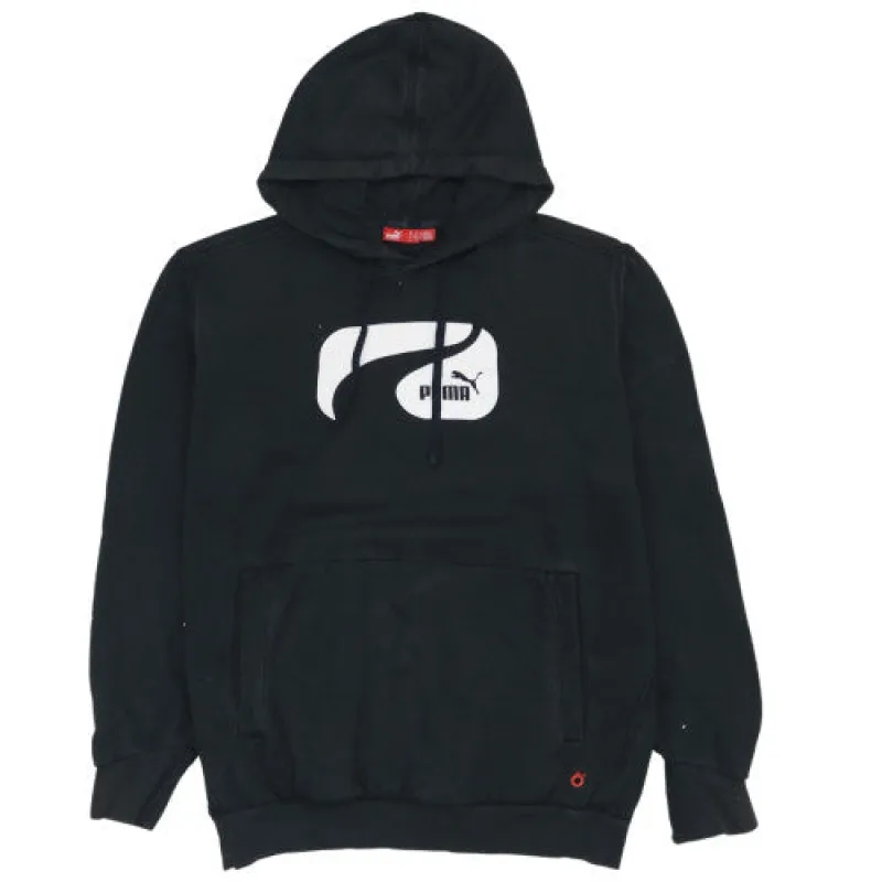 Puma Vintage 90's Spellout Black Pullover Hoodie Small Men's made by Puma