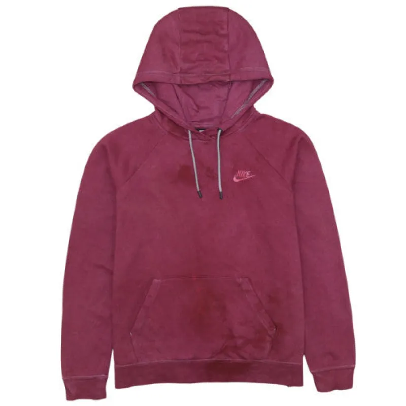 Vintage Nike 90's Burgundy Pullover Hoodie Men's Medium Swoosh Logo made by Nike