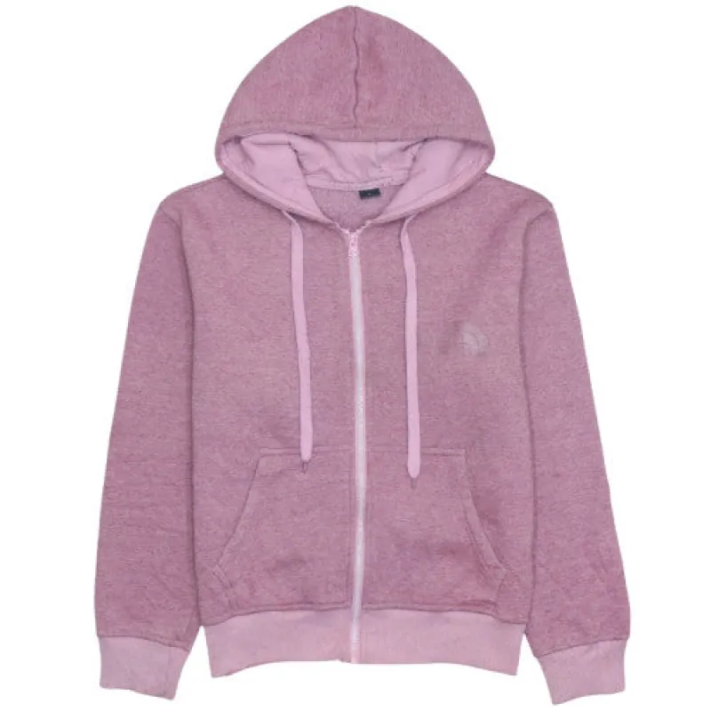 The North Face Vintage 90's Pink Full Zip Hoodie Small Casual Fleece made by The North Face