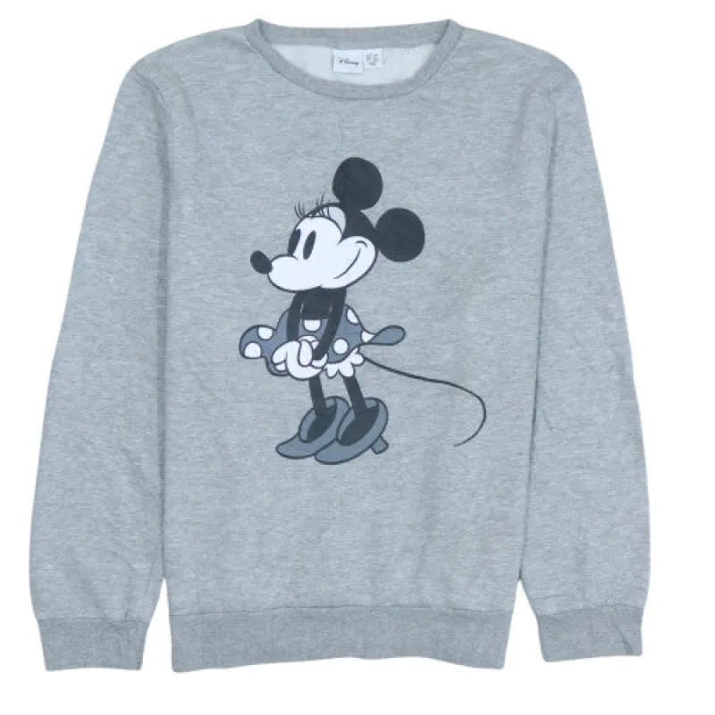 Mickey Mouse 90's Vintage Crew Neck Sweatshirt Large Grey Disney sold by Vintage Club