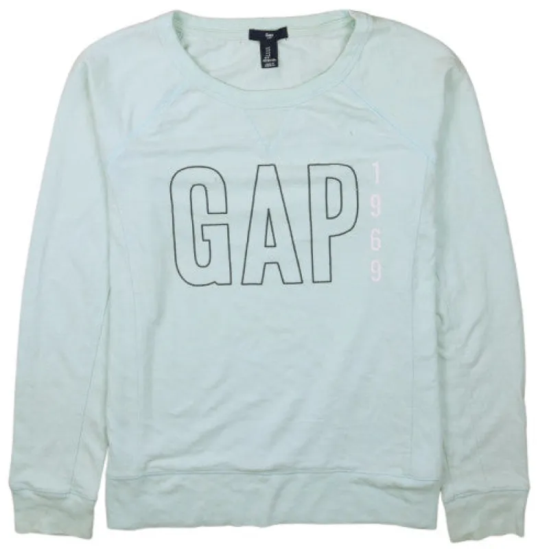 Gap Light Mint Green Crewneck Sweatshirt Small 1969 Vintage Logo made by GAP