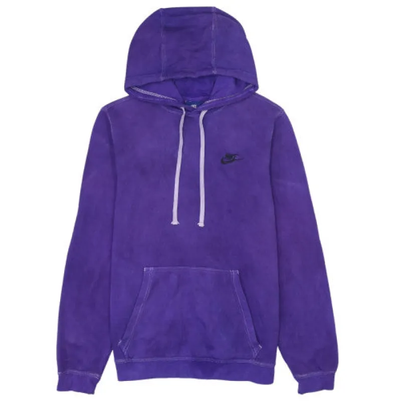 Nike Purple Hoodie Men's Small Embroidered Swoosh Front Pocket Pullover Sweatshirt sold by Vintage Club